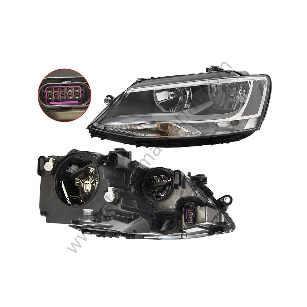 Ön Far Sol Motoru Üzerinde Siyah Jetta 11> | Volkswagen 5C7941005A