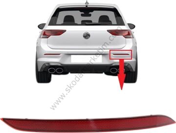 Arka Tampon Reflektörü Golf 8 19> | Sağ-Sol Takım