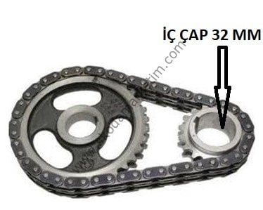 ZİNCİR SETİ EKSANTRİK E.M 32 MM FAVORİT-FORMAN-PICK-UP-6U0198026