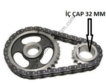 ZİNCİR SETİ EKSANTRİK E.M 32 MM FAVORİT-FORMAN-PICK-UP-6U0198026