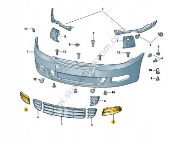 Tampon Izgarası (Sissiz Sağ) Octavia 04>13 | 1Z0807368B