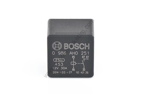 Kapama Rolesi B Tipi 12V 30 AMP 5 Uçlu Sapsız Siyah A3 96>13 / A6 97>11 / Cordoba 93>02 / Transporter T4   90>03