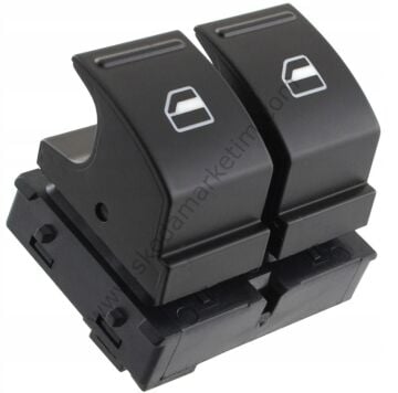 Cam Açma Kapama (Düğmesi) Anahtarı Toledo 04>09 / Leon 05>12 / Golf V 03>13 / Caddy 04>15 | 1K3959857—VW/AUDI/VAG