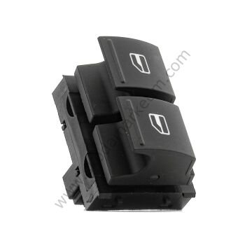 Cam Açma Kapama (Düğmesi) Anahtarı Toledo 04>09 / Leon 05>12 / Golf V 03>13 / Caddy 04>15 | 1K3959857—VW/AUDI/VAG