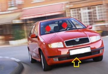 ÖN TAMPON ORTA IZGARA FABİA 2000-2004--6Y0853677