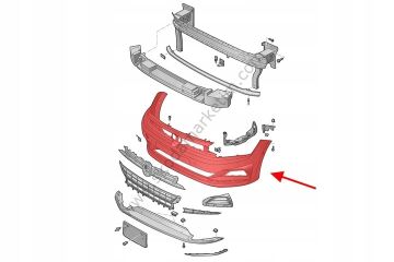 Ön Tampon Sensörsüz Far Yıkamasız (Astarlı) Polo 6 17> | 2G0807217GRU — VW