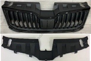 ON PANJUR VE UST PLASTIK KOMPLE SIYAH CERCEVELI PARLAK SIYAH OCTAVIA 2018--5E0853653A/761A GKL 290823