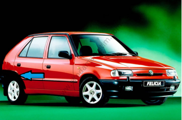 Çamurluk Agzı  Sac Arka Sağ Felicia | 6U6809606 — SKODA