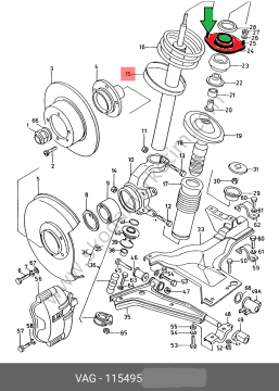 AMORTİSÖR,ÜST,BAGLANTI,TABLASI,2-İKİ-VİDALI ,FAVORİT,FELİCİA--6U0412323