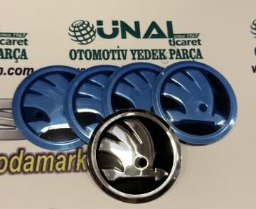 Skoda Jant Göbeği Çıkartması