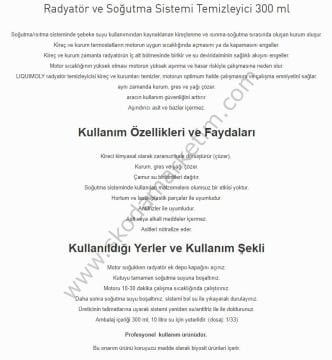 LIQUI MOLY Radyatör ve Soğutma Sistemi Temizleyici 300 Ml. (3320)