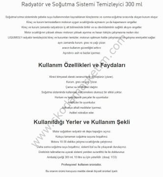 LIQUI MOLY Radyatör ve Soğutma Sistemi Temizleyici 300 Ml. (3320)