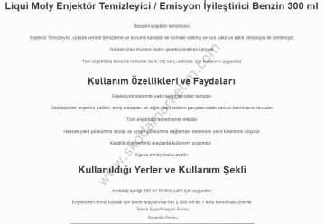 LIQUI MOLY Enjektör Temizleyici (Benzin) 300 ml (5110)