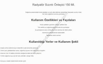 LIQUI MOLY Radyatör Sızıntı Önleyici 150 Ml. (3330)