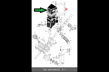 HAVA,FİLTRE,KUTUSU,KAZANI,FABİA,POLO,1,4 TDI,3,SİLİNDIR,BNM,BNV,AMF--6Q0129607AR--6Q0129607AG