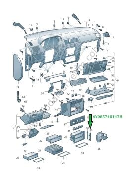 KAPAK TORPİDO CEBİ FABİA--2000-2004---6Y085748147H