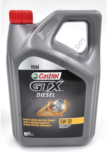 CASTROL GTX C4 5W-30 5 Litre Motor Yağı BENZİNLİ VE DİZEL ARAÇLAR İÇİN