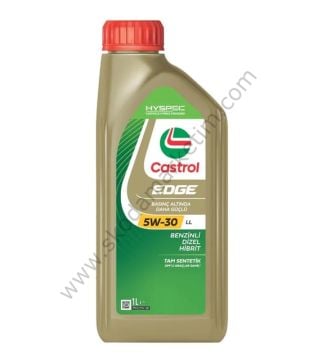 CASTROL Edge 5W-30 LL 1 Lt Tam Sentetik Motor Yağı BENZİN DİZEL HİBRİT