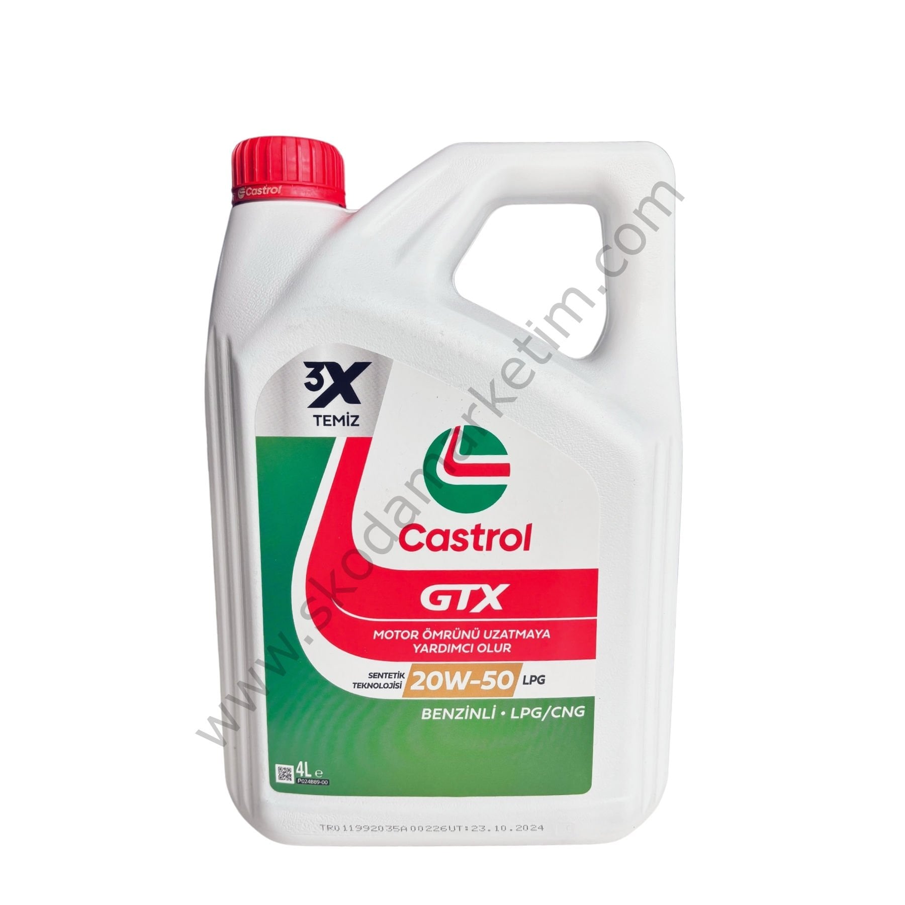 CASTROL GTX LPG 20W-50 Motor Yağı 4 LT
