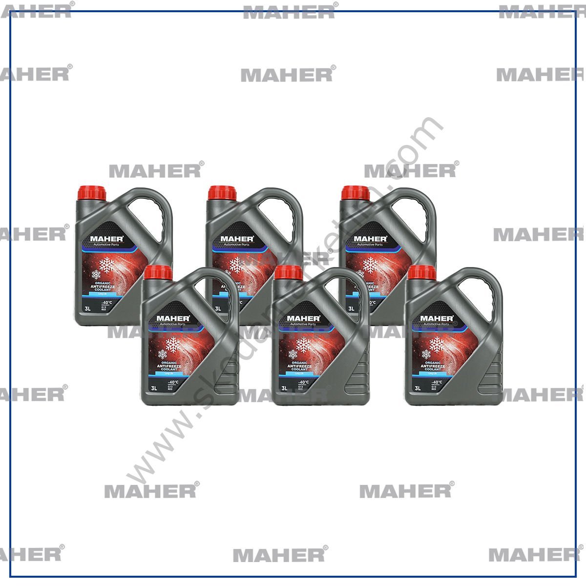 MAHER Antifiriz Kırmızı Organik -40° 3 LİTRE