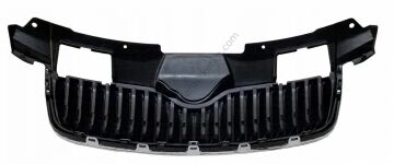 Ön Panjur Siyah Krom Çerçeve Fabia Roomster 07>10 | 5J08536689B9 — Skoda