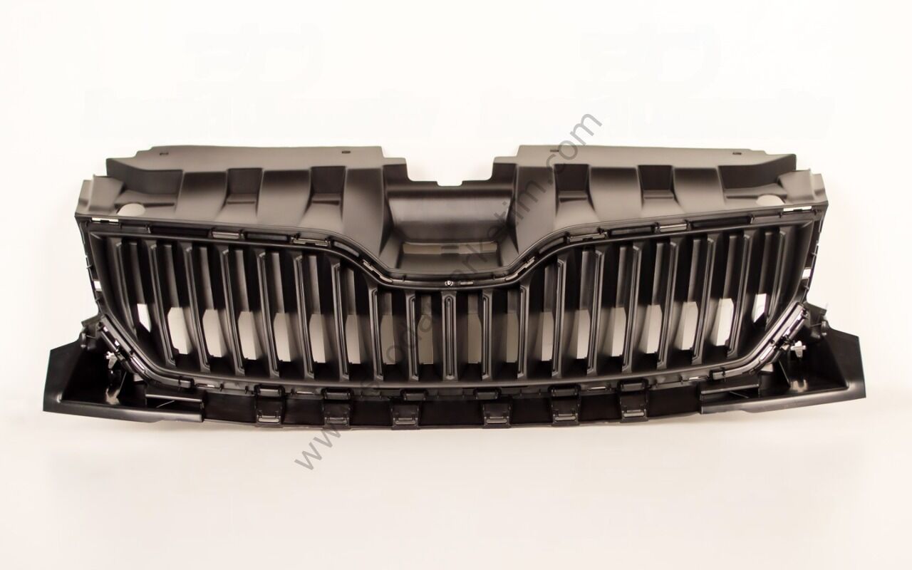 Ön Panjur Siyah Fabia 15-19 (Krom Çerçevesiz) | 6V08536539B9 Skoda