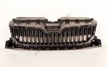 Ön Panjur Siyah Fabia 15-19 (Krom Çerçevesiz) | 6V08536539B9 Skoda