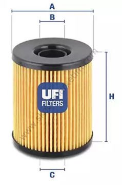 UFI 2511500 Yağ Filtresi POLO 09> / IBIZA V / FABIA 1.2 TDI--03P115562