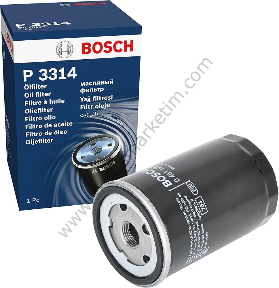 BOSCH | Yağ Filtresi 0 451 103 314 P3314 CADDY GOLF JETTA PASSAT POLO BORA T5 LT28 35 LT40 55