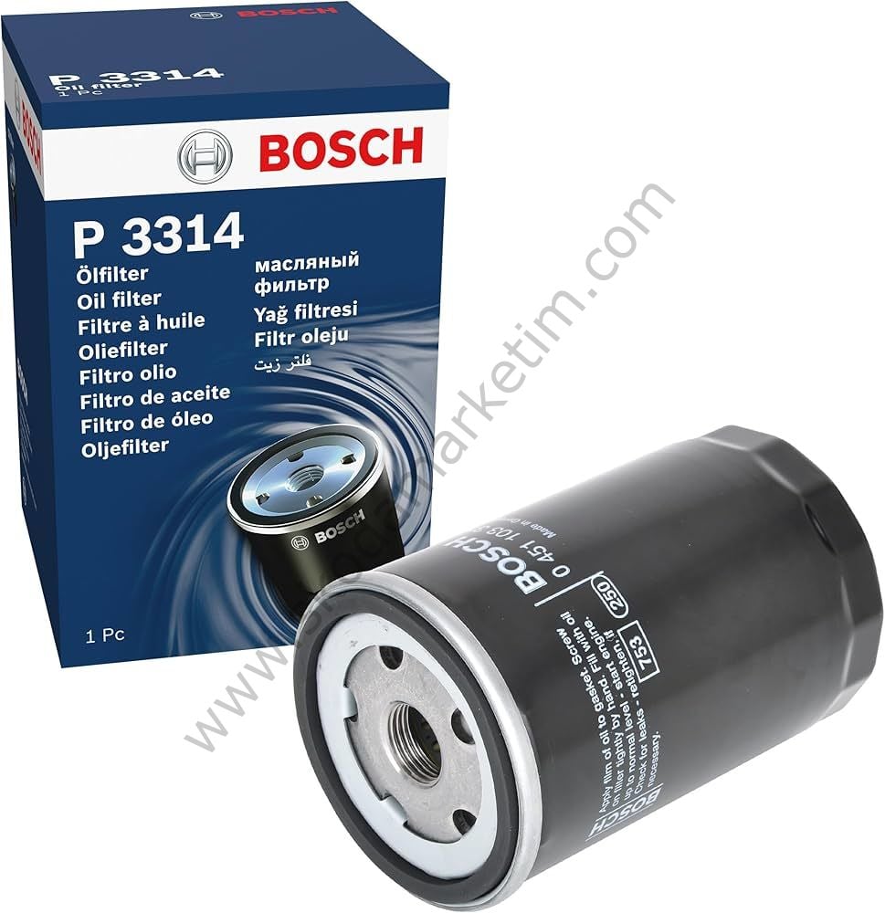 BOSCH | Yağ Filtresi 0 451 103 314 P3314 CADDY GOLF JETTA PASSAT POLO BORA T5 LT28 35 LT40 55