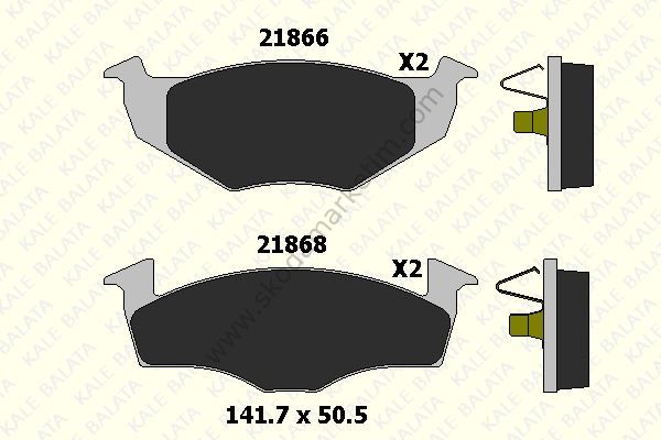 KALE Balata | Ön Fren Balatası POLO / CLASSIC 1.4 1.6 95>01 IBIZA 96>02 CORDOBA 96>02