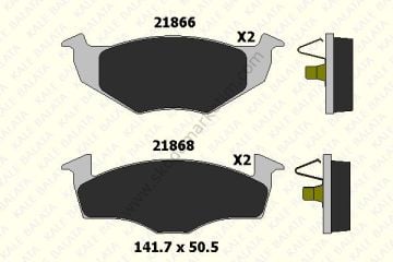 KALE Balata | Ön Fren Balatası POLO / CLASSIC 1.4 1.6 95>01 IBIZA 96>02 CORDOBA 96>02