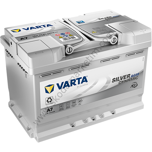 VARTA AKÜ AGM 12V 70 Ah 760A| Silver Dynamic