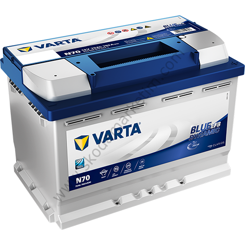 VARTA AKÜ EFB N70 - 70Ah 12V Start-Stop  | FILTER Blue Dynamic