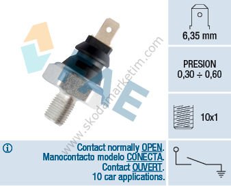 FAE 12970 | YAĞ MÜŞÜRÜ POLO AEE 0,5 BAR YEŞİL
