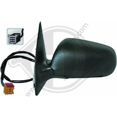 SKODA FABIA ELEKTRIKLI AYNA 06/07 ASTARLI KOR NOKTALI BÜYÜK TIP KARE SOKET SOL--6Y1857501BQ