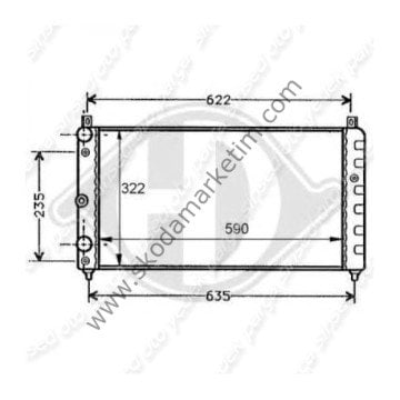 SU RADYATÖRÜ FELİCİA 1.9 1.6 KLİMALI KLİMASIZ---6U0121253A