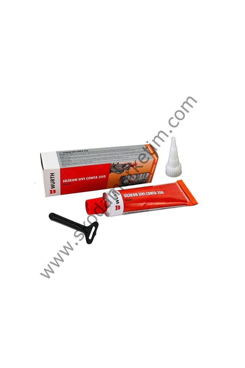 Würth Silikon Sıvı Conta Siyah 250 Dereceye Kadar Dayanıklı 70 ml