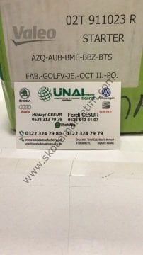 MARS MOTORU 12V 10 DIŞ GOLF V VI-FABİA-JETTA-OCTAVİA-POLO 03-13--AZQ-AUB-BME-BBZ-BTS02T911023R--VALEO-