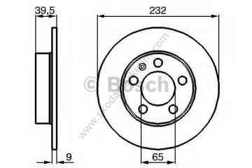 BOSCH 0 986 478 868 | ARKA FREN DİSKİ GOLF IV 1,8 1,9TDI 97> BORA 98> OCTAVIA 1,8 20V 1,9 TDI 96> FABIA 1,4 1,9TDI 2,0