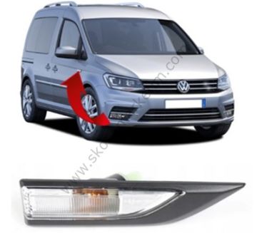 CAMURLUK SINYALI SIYAH SAG AMPULLU DUYLU CADDY 2016-2020-2K5949102 GKL 291968