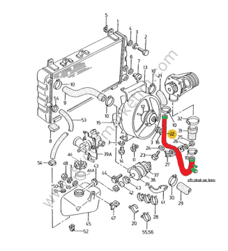 RADYATÖR ALT SAC SU BORU ÇİFT ÇIKIŞ FAVORİT FORMAN PICK-UP - FELİCİA COMBİ HACBECK-6U0121050-115610532