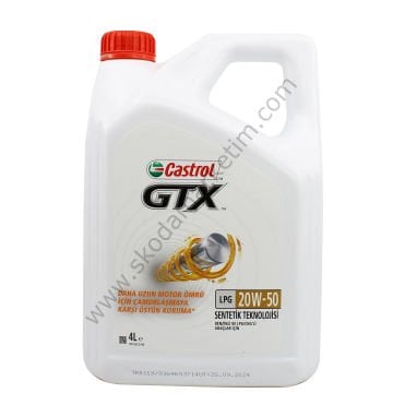 Castrol GTX LPG 20W-50 3 Litre Motor Yağı – LPG'li Araçlar İçin