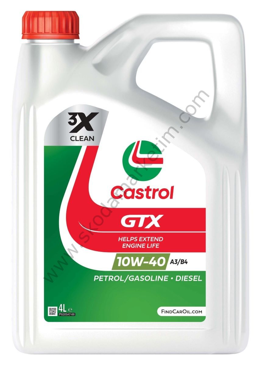 Castrol GTX Ultraclean 10W-40 A/B 4 Litre | Motor Yağı Motoru Korumaya Yardımcı