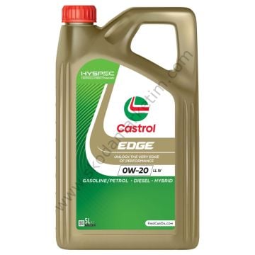 Castrol EDGE 0W-20 LL IV 5 Litre Motor Yağı | Yeni nesil benzinli ve dizel motorlarla uyumlu