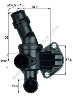 Termostat (87 ºC) Audi A3,TT, Seat Leon, Toledo, Skoda Octavia, Volkswagen Golf V 2.0 TFS