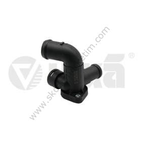 Termostat Flanşı Hararet Müşür Yuvası Skoda Felicia 98-01, Pickup 95-02, Volkswagen Polo 99-01--028121132B