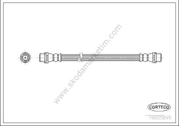 Arka Fren Hortumu Audi A4 94-01 / A6 / Skoda Superb 01-08