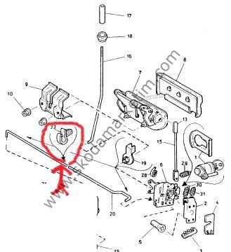 KAPI KİLİT TEL ASKI SUSTASI FAVORİT FELİCİA -112988400