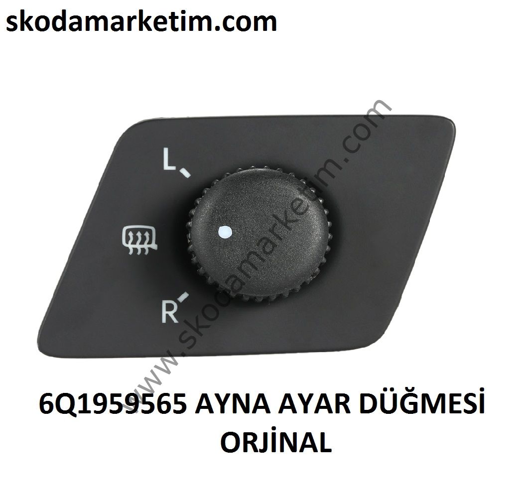 VW POLO --ORJİNAL--2002-2005 ARASI AYNA AYAR KUMANDA --6Q1959565